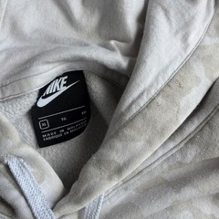 Nike Hoodie Mens XL White Camo Club Fleece Pullover Sweatshirt Camouflage Logo