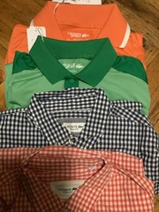 Reseller Lacoste lot polos sweaters hoodie shorts 17 items