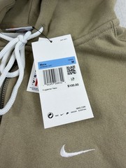 Nike Made In USA Full Zip Hoodie Mens Sz Med Khaki Brown DH5042-247 New $100