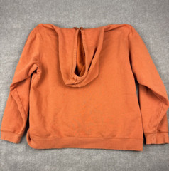 Vintage Nike ACG Hoodie Mens Medium Orange Performance Chest Logo Sweatshirt Y2K