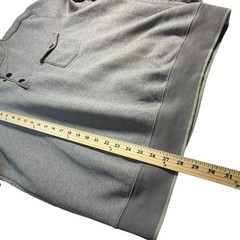Tommy Bahama Jeans Island Modern Fit Snap Henley Fleece Pullover Gray Mens Large