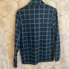 Goodfellow & Co 1/4 Zip Sweatshirt Men’s Collared Blue Checkered Size XL