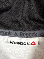Reebok Hoodie Men Medium Gray Fleece Lined Raglan Sleeve Gym Training Athleisure
