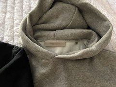Essentials Fear Of God 2 Pack Hoodies Brand New (black And Oatmeal Colored).