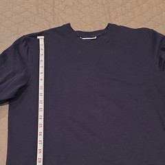 Club Room Men’s Navy Solid Crew Neck Fleece Pullover Sweatshirt, Size S