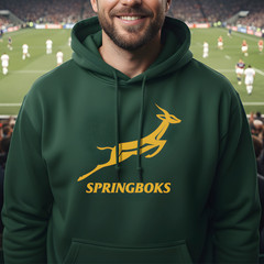 Springboks South African Rugby Heavy Blend Unisex Hoodie Sweatshirt Size S-2XL