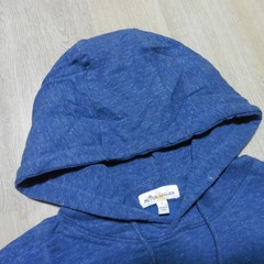 PETER MILLAR Mens S SMALL HOODIE LAVA WASH RAVINE BLUE PULLOVER SWEATSHIRT