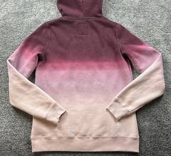 Hollister Hoodie Teens Medium Pink Ombre Fleece Pullover California Logo