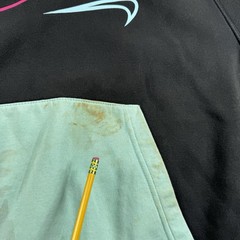 Nike Miami Vice Club Sportswear Pullover Hoodie Black Teal Pink Men’s 2XL Read*