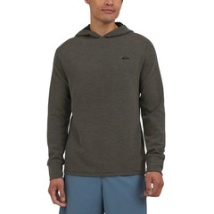 Quiksilver Men’s 4-Way Stretch Moisture Wicking Hoodie, Gray, Size S