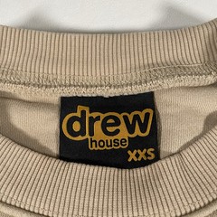 Drew House Sketch Mascot Crewneck Sweatshirt XXS Graphic Print Embroidered Tan