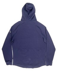 Swannies Hoodie Men’s XL Navy Blue Waffle Textured Snap Performance Sweater