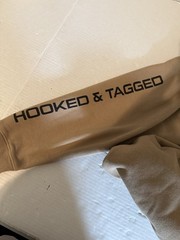 Hooked and Tagged Aim Shoot Reload Men’s Pullover Hoodie Size M
