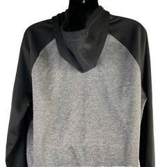 Champion Duo Dry Men’s Hoodie Sweatshirt Gray XXL Fleece Raglan Sleeves Pullover