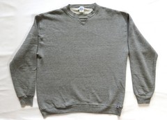 1980’s Vintage Sweatshirt Russell Athletic Blank Heather Gray Tri Blend Rayon