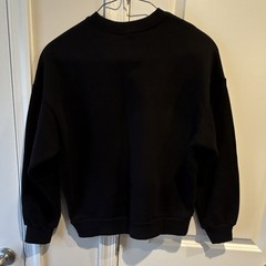 Move Theology Après Embroidered Logo Fleece Crewneck Sweatshirt Black XS
