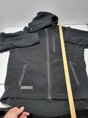BAERSkin Hoodie Mens Large Tactical 3.0 Black Fleece Full Zip Pockets Outdoor
