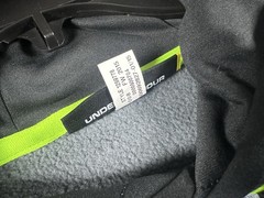 Under Armour Hoodie Mens Large Gray Fleece Pullover Big Logo Kangaroo Pocket
