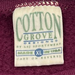 VTG Tackle Fishing Sweatshirt Men’s XL Maroon Tungsten Talon Hooks USA Made Crew