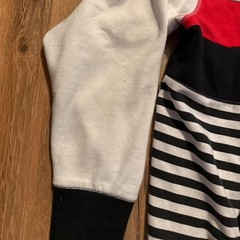 Champion tag color-block hoodie