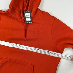 Under Armour Icon Fleece Hoodie Surplus Orange Mens Size L NEW