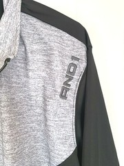 AND 1 Sweatshirt Men’s XL Black & Gray Full Zip Front Long Sleeve Basketball