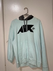 Nike Air Hoodie /Mens Medium /Swoosh Logo Block Hood Sweatshirt
