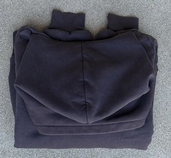 Yeezy Gap Engineered by Balenciaga Logo Shrunken Hoodie Dark Grey Small