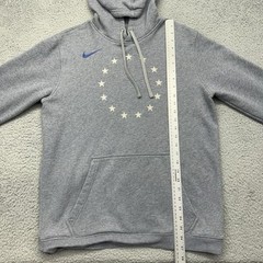 Nike AA3689-091 Mens Medium Gray NBA Pullover Hoodie Sweatshirt Stars Circle