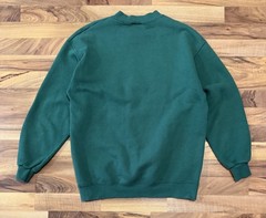 VTG John Deere Lee Sweatshirt Medium Green Embroidered Crewneck Heavyweight