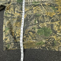 Cabela’s Hoodie Mens XL Green Pullover Camouflage Embroidered Logo Lined Pockets