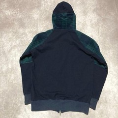 Vivienne Westwood MAN Double Zip Hoodie Orb Logo Green size 44 Made in japan