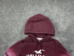 Hollister Hoodie Teens Medium Pink Ombre Fleece Pullover California Logo
