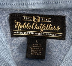 Noble Outfitters Unisex Hoodie Large Lt. Blue Pullover Fall/Winter #76