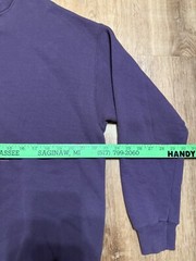Vintage 90s Northern Michigan Crewneck Sweatshirt Nature Logo Purple Plum XL USA
