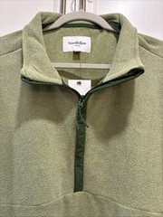 NWT Goodfellow Men’s ￼Green Fleece 1/4 Zip Pullover Size XXL Pockets Soft