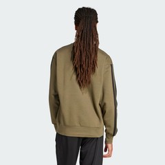 adidas Essentials 3-Stripes Fleece Sweatshirt Green