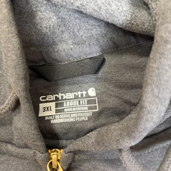 NWT Carhartt Marquette Full Zip Sweatshirt 3XL Gray Mid Weight K122