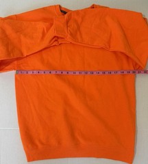 Athletic Works Men’s Orange Crewneck Fleece Sweatshirt Size Medium (38-40)