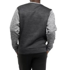 Russell Athletic Color Block Pullover Sweatshirt Black Gray Men’s Size Medium M