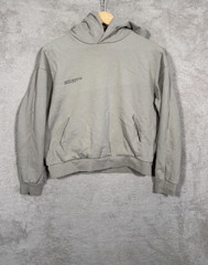 PANGAIA Hoodie Mens XXS Gray Pullover Organic Cotton Minimalist Small Logo Eco