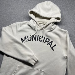 Municipal Sport Utility Hoodie Mens Large M.OG-330 White Logo Spellout Gym