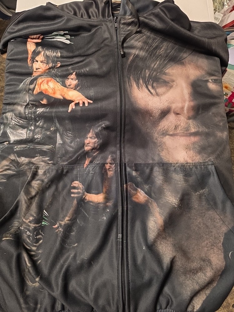 Daryl Dixon Norman Reedus The Walking Dead Size XXL 3D hoodie Gift Fans (B4)