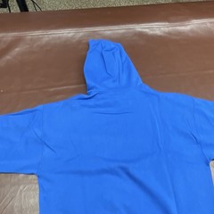 Men’s XL Blue Pullover Fleece Hoodie Drawstring Kangaroo Pocket Blank Fruit Loom