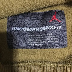 Jordan Full Zip Sweatshirt Mens XL Olive Orange Jumpman Logo Fleece Jacket