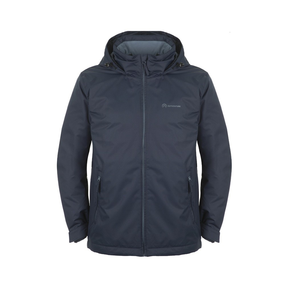 New Mens Padded Jacket Hooded Lined Full Zip Premium Warm Windproof Waterproof