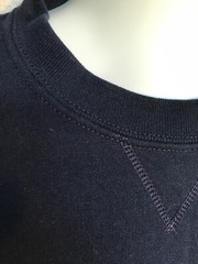 Thick Material Jerzees Cotton Sweats Sweatshirt Size L Blue Solid