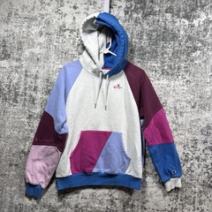 Champion Hoodie Adult M Colorblock Patchwork Cut & Sew Outdoor Colorful Preppy