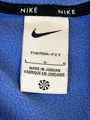 Nike Therma-FIT Men’s Blue Pullover Hoodie Logo Solid Long Sleeve Regular L