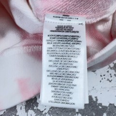 Polo Ralph Lauren Hoodie Men Medium Pink White Sweatshirt Sweater Tie Dye Pony